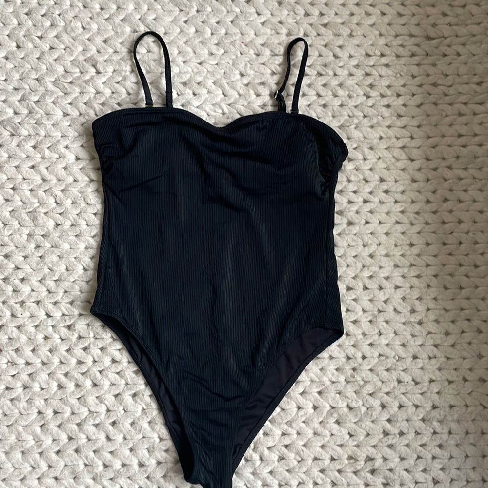 Xhilaration black ripped one piece